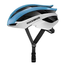 Kask rowerowy ROCKBROS 10110004004 Biało-niebieski Szosowy (rozmiar M)