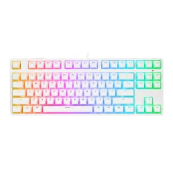 Klawiatura mechaniczna Rampage KB-R136 Ghost Huano Red Switch Biały