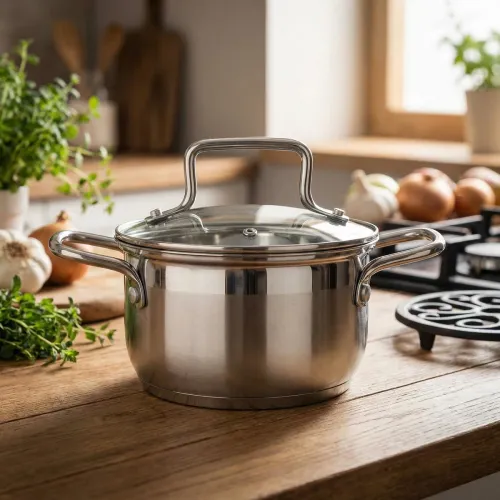 AMBITION Hugo 0,75 l - garnek ze stali nierdzewnej z pokrywką