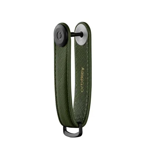 Skórzane etui na klucze Orbitkey Saffiano - olive