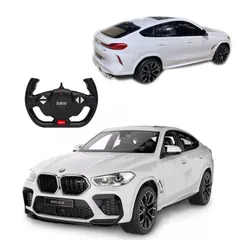 Zdalnie sterowany samochód COIL auto RC pilot BMW X6 M LED 1:14 pojazd biały