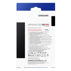 Samsung 980 PRO SSD 1 TB M. 2 2280 PCI-E x4 Gen4 NVMe SSD (MZ-V8P1T0CW)