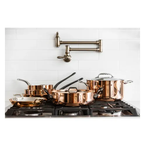 DE BUYER Prima Matera 5,4 l - garnek miedziany z pokrywką