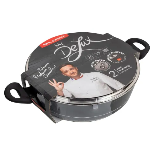 Garnek aluminiowy z pokrywką FLORINA DELUX 3,5 l