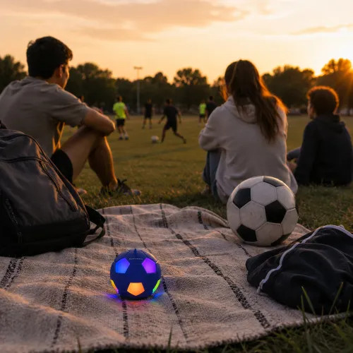 Głośnik Bluetooth Musicmate MM-SB40-N FootballWave LED 5W Niebieski