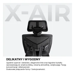 Fotel Anda Seat X-Air Pro XL Gamingowy do 120kg Tkanina Czarny