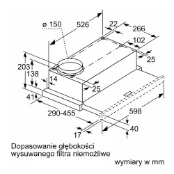 Okap Bosch DFM064W55 Srebrny