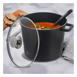 Garnek aluminiowy z pokrywką GRANDE 7,8 l