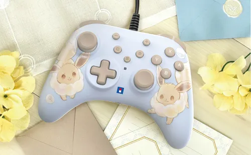 Pad Hori HORIPAD Turbo Eevee Cottage Core do Nintendo Switch 2 Przewodowy