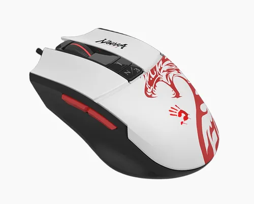 Myszka gamingowa A4Tech Bloody L65 MAX RGB przewodowa 12000 dpi optyczna biała