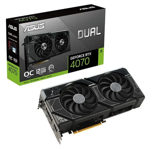 Karta graficzna ASUS Dual GeForce RTX 4070 OC Edition 12GB GDDR6X 192bit DLSS