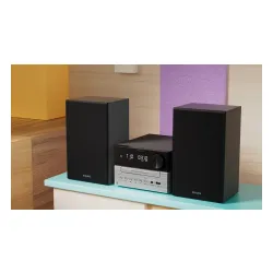 Wieża Philips TAM3205M2/12 20W Bluetooth Radio FM Czarno-srebrny