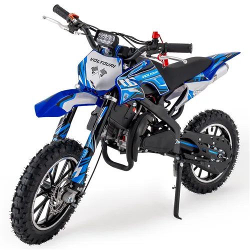 Cross spalinowy dla dzieci 49CC motocykl na akumulator e-start LED 35km/h