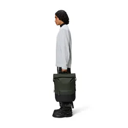 Рюкзак Rains Trail Rolltop Backpack W3 - зеленый