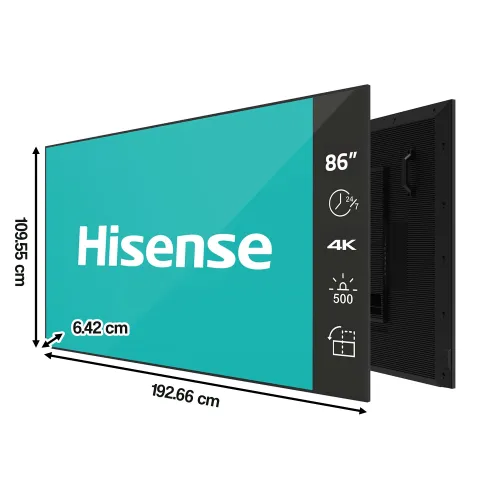 Monitor HISENSE 86DM66D 86" 3840x2160px