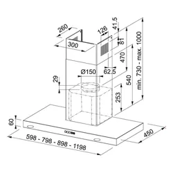 Okap Franke TALE 1215 W XS Stal szlachetna