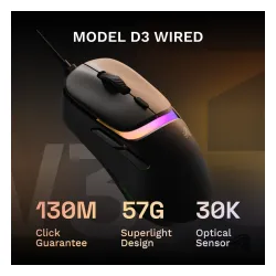 Myszka gamingowa Glorious D3 Czarny