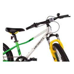 Rower dziecięcy SUN BABY Verdant Calix 20 dla chłopca Biało-zielono-żółty
