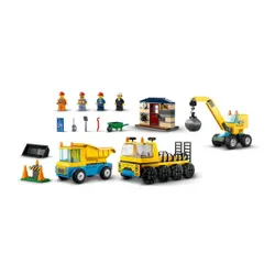 Lego City 60391 yıkım topu ile kamyon ve vinç