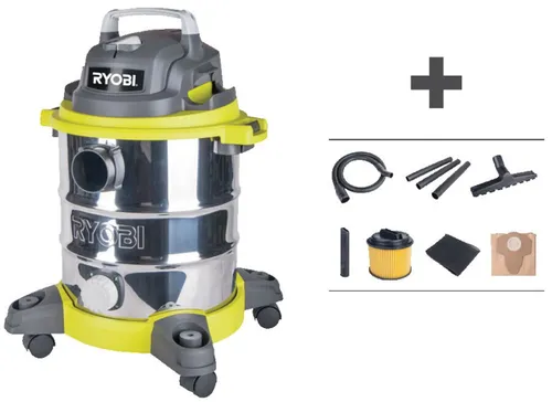 Odkurzacz warsztatowy RYOBI RVC-1220I-G