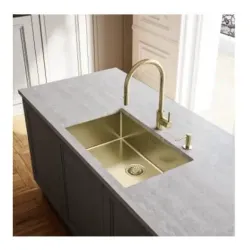 Bateria Franke Eos Neo Pull-Out Złoty Stal szlachetna