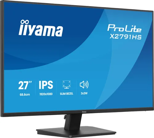 Monitor IIYAMA ProLite X2791HS-B1 27" 1920x1080px IPS 120Hz 1 ms [MPRT]
