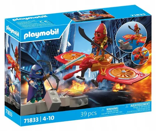 PLAYMOBIL 71833 Bohaterski dron kontra zły ninja zestaw +4 lata