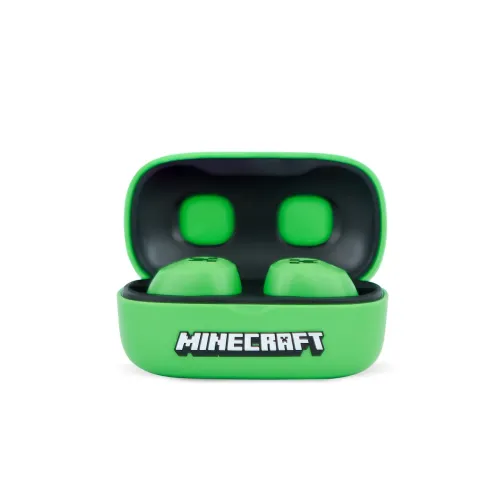 Słuchawki bezprzewodowe OTL Technologies Minecraft Creeper 3D Character Collectible TWS Earphones Dokanałowe Bluetooth 5.3 Zielony