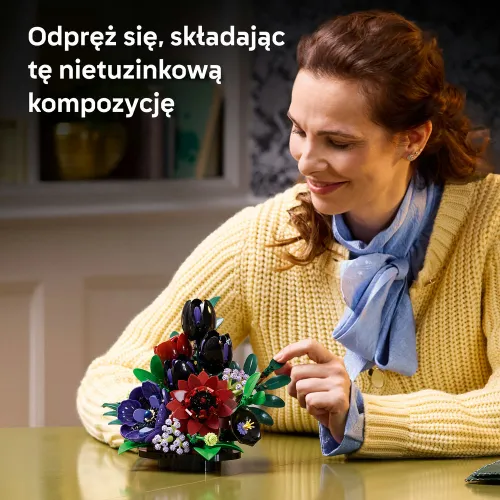 LEGO 11513 Botanicals Kompozycja z ciemnych kwiatów