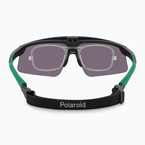Okulary przeciwsłoneczne męskie Polaroid PLD 7056/CI/S matte black green/greygreen mirror polarized