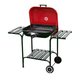 Grill węglowy VELACO VL02-RED-BLACK Czarny / Czerwony