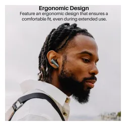 Słuchawki bezprzewodowe Tozo Gaming Pods Dokanałowe Bluetooth 5.3 Czarny