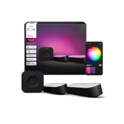 Zestaw Philips Hue White and Color Ambiance Zestaw startowy: 2 podłużne lampy Play light bar + Bridge Pro Czarny