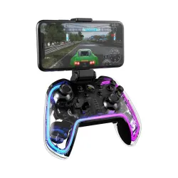 Pad Havit G158BT PRO z uchwytem na telefon do PC, Android Bezprzewodowy Przezroczysty
