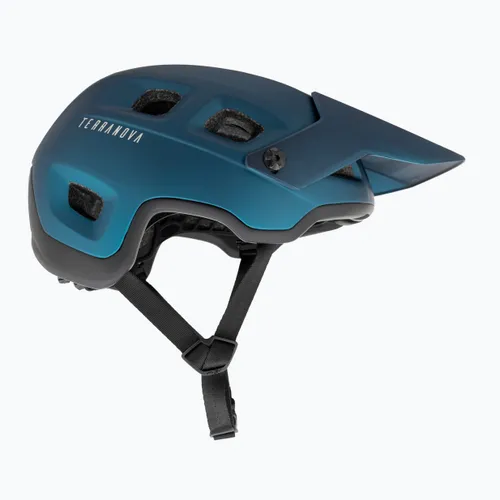 Kask rowerowy MET Terranova teal blue/ black metalic matt