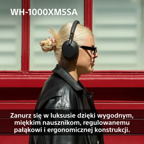 Słuchawki nauszne SONY WH-1000XM5SA ANC Czarny