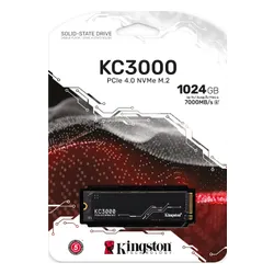 Kingston KC3000 1 TB M. 2 2280 PCI - E x4 Gen4 NVMe SSD (SKC3000S/1024G)