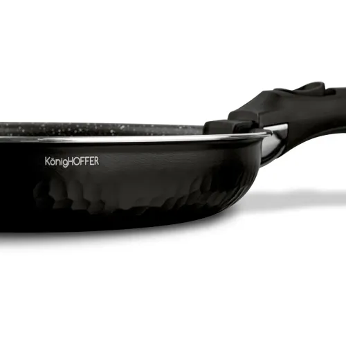 Zestaw 3 patelni z powłoką marmurową i odpinaną rączką Konighoffer Handy 20 cm 24 cm 28 cm