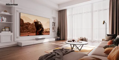Projektor Hisense Laser TV - 120L5N - 4K UHD, Laser, Ekran ALR 120" w zestawie, Wi-Fi, BT, AirPlay, VIDAA OS