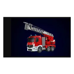 Zdalnie sterowany samochód COIL wóz strażacki Mercedes straż pożarna auto RC pilot LED