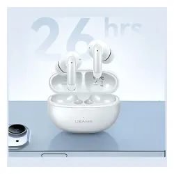 Słuchawki bezprzewodowe USAMS X-DON Dual TWS Dokanałowe Bluetooth 5.3 ENC Fioletowy