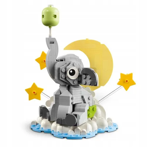 LEGO Iconic 40814 Słoniątko na niebie, zestaw klocków 18+