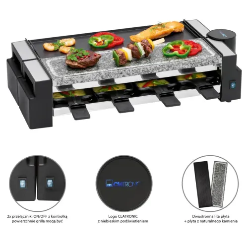 Grill elektryczny Clatronic RG 3678 874cm2