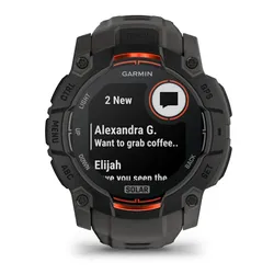 Smartwatch GARMIN Instinct 3 50mm Solar Czarny