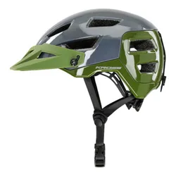 Kask rowerowy KROSS Adventuro Pro Szaro-zielony MTB (rozmiar M)