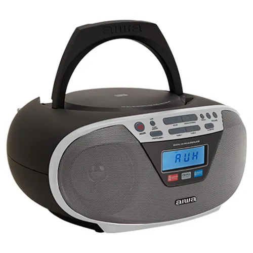Radioodtwarzacz Aiwa Boombox BBTU-400SL Bluetooth Srebrny