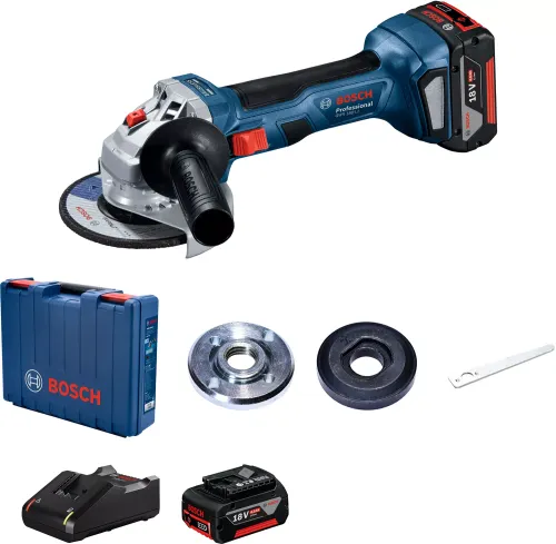 Bosch GWS 180-LI Professional Açılı Taşlama Makinesi (+2 adet 4AH pil + şarj cihazı + Kılıf)