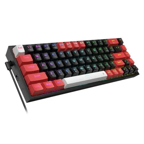 Klawiatura mechaniczna Redragon K631 Pro Castor Red Switch Czarno- czerwony