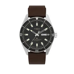 Timex Waterbury TW2V24800 Kahverengi / Siyah Saatler