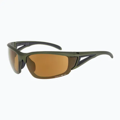 Okulary przeciwsłoneczne GOG Lynx matt dark green/black/gold mirror